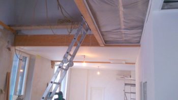 Waco Texas DIY stretch ceiling in office